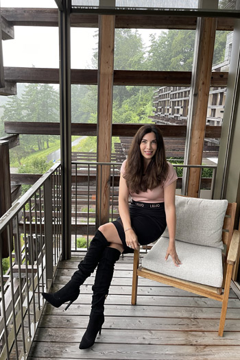 Alexandra Polzin -  Blick aus dem zum Resort geh&ouml;renden 5***** Waldhotel - Healthy Living  &copy;Foto:Privat)